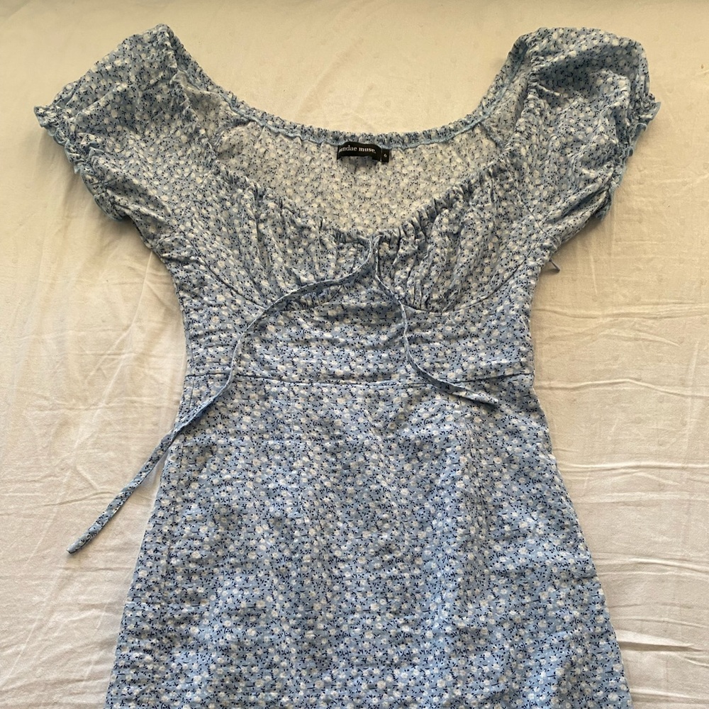 Sundae Muse Blue Floral Dress